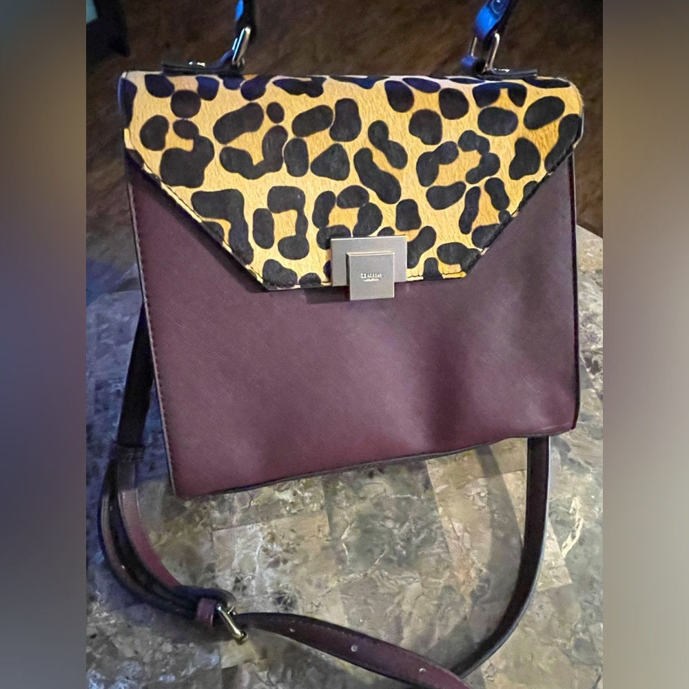 Dune London Leopard Print Crossbody Handbag
